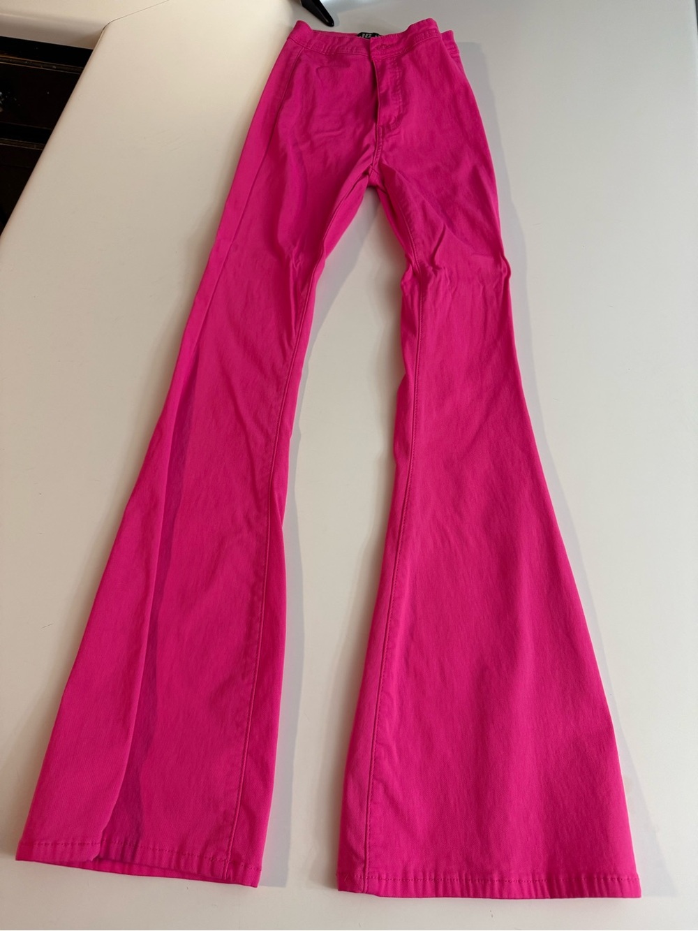 Girls' Bright Pink Flare Pants